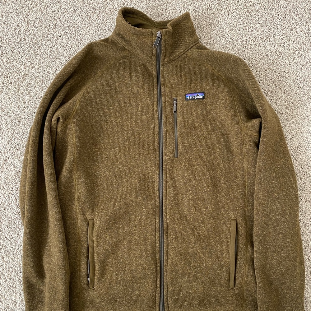 Patagonia sweater fleece full zip up size large